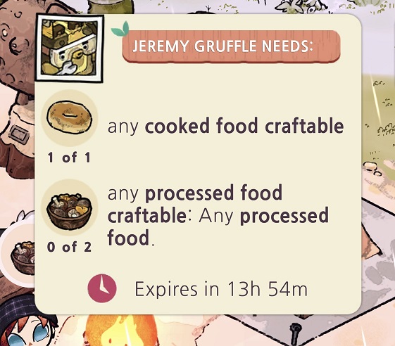 craftable processed food cozy grove